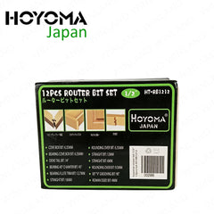 Hoyoma Japan by Winland 12PCS/Set Trimmer Router Bit Set 1/2-inches HT-RB1212