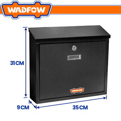 Wadfow by Winland Metal Mailbox - Black