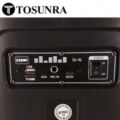 Tosunra by Winland 6inches (50W 4Ω) Portable Party Speaker System with Bluetooth Function TOS-SA-6L