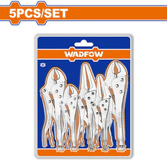 Wadfow by Winland 5pieces/Set Carbon Steel Locking Pliers Set WLP5405 WAD-HT