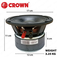 Crown by Winland Jack Hammer Series 6.5inches High-Power Instrumental Speaker 800Watts JH-680