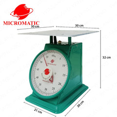 Micromatic by Winland Mechanical Double Spring Dial Scale Stainless Plate 60KG MDS-60SP