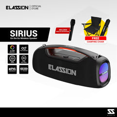 Elassion l Sirius 5.1Ch Portable Rechargeable Speaker Boombox 100W RMS with 1pc Wireless Microphone