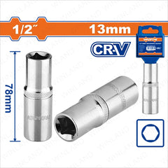Wadfow by Winland 1/2-Inches Deep Hexagonal Socket 13 | 14 | 16 | 19 | 21 | 23 | 30 WAD-HT