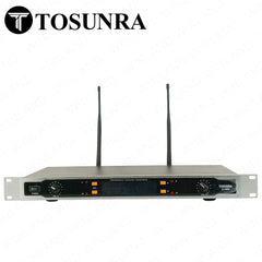 Tosunra by Winland 2-Channel High-Quality Professional Wireless VHF/UHF Microphone System TOS-U-3000