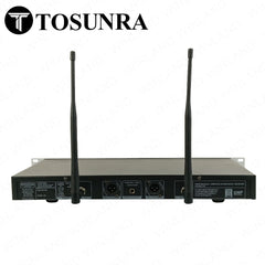 Tosunra by Winland 2-Channel High-Quality Professional Wireless VHF/UHF Microphone System TOS-U-3000