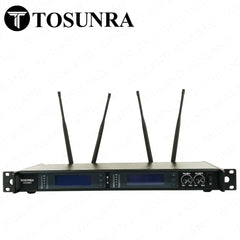 Tosunra by Winland 2-Channel High-Duty Professional UHF/VHF Wireless Microphone System TOS-ATX-800G