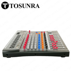 Tosunra by Winland 8 Mono-Channels Mixing Console Input Mixer w/ Digital Effects & USB, BT TOS-DM809