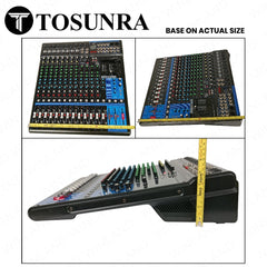 Tosunra by Winland 16-CH Mixing Console Mixer w/ 10Mic/16 Line Inputs 4 mono+4 stereo TOS-MG16XU-USB