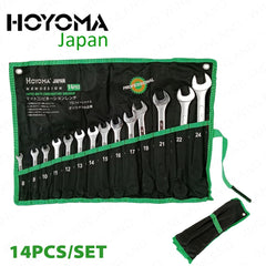 Hoyoma Japan by Winland 14PCS/Set (8-24mm) Professional Matte Combination Wrench Spanner YM-14