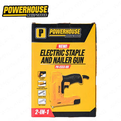 Powerhouse by Winland 2in1 Electric Staple and Nailer Gun w/ 500pcs Nail & 1000pcs Staple PH-ES53-HD