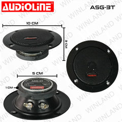 Audioline by Winland Karaoke Speaker Set (ASG12W+ASG4M+ASG3T) ASG-12W SET