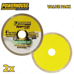 Powerhouse by Winland Value Pack Raptor Series Diamond Cutting Wheel Continuous, Turbo & Ultra Thin