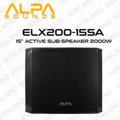 Alpa by Winland 15 Inch Active Sub-Speaker 2000W-ELX200-15SA