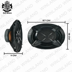 Gulf Milano by Winland Coaxial Car Speaker 1200W (Pair) - GM-6930