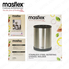 Masflex By Winland Stainless Steel 360° Rotating Utensil Holder-OW-0331