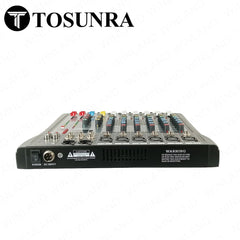 Tosunra by Winland 6-CH Professional Audio Mixer with XLR, MP3, USB & Digital Effects TOS-CT60S-USB