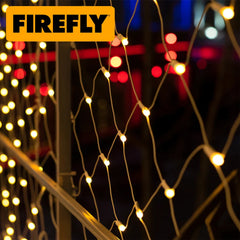Firefly by Winland Christmas Light Net Lights 200 LED (Warm White/White)