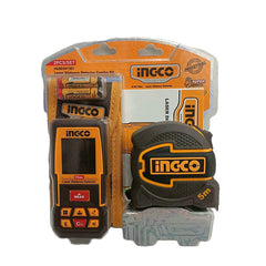 Ingco by Winland 2PCS Combo Kit Laser Distance Detector with Steel Measuring Tape HLDD241201 ING-PT