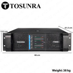 Tosunra by Winland 900W x 4 CH Powerful High-Current Professional Integrated Amplifier 8Ω TOS-IT8000