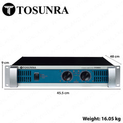 Tosunra by Winland 500W x 2 CH Powerful High-Current Professional Integrated Amplifier 8Ω TOS-P5000S