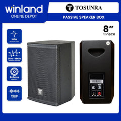 Tosunra by Winland 8inch Passive Speaker Box System Audio Sound (SOLD PER PIECE) 180W / 8Ω TOS-LD-T8