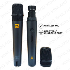 Platinum by Winland PK Karaoke LX15 Party Jukebox with Built-in Screen/Wireless mic 1200W (LX15)