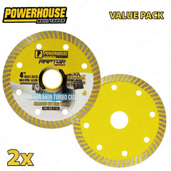 Powerhouse by Winland Value Pack Raptor Series Diamond Cutting Wheel Continuous, Turbo & Ultra Thin