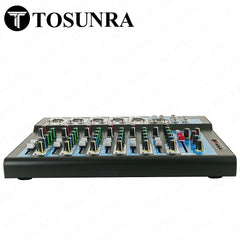 Tosunra by Winland 7-CH Mixer w/ 5 Mic/Line XLR, 1 Stereo (6.35mm + RCA), 1 MP3/USB/BT TOS-DM705