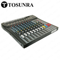 Tosunra by Winland 8-CH Input Professional Audio Mixer w/ XLR, MP3 and Digital Effects TOS-CT80S-USB