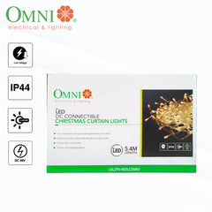 Omni by Winland Connectible Curtain Christmas Light 400 LED RGB /DC 29V/5.4 meters