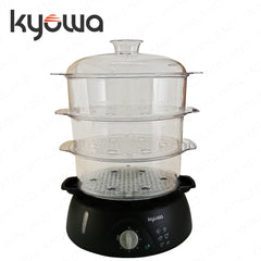 Kyowa by Winland 10L Electric Steamer 3-Layer Transparent & Collapsible Steamer Trays 800W KW-1903