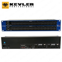Kevler Professional by Winland Dual 31-Band Graphic Equalizer with Front Panel bypass Switch 231SUB