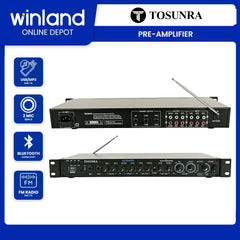Tosunra by Winland Stereo Pre-amplifier & Karaoke Professional with 2 Microphone Inputs TOS-PA-89