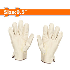 Wadfow by Winland 9.5inches Leather Work Gloves with Wrist extension and Binding Edge WLG1001 WAD-HT