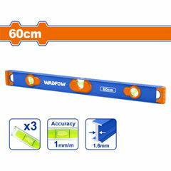 Wadfow by Winland 3PCS/Set Aluminum Spirit Level Set with High Accuracy Vials WSL56G03 WAD-HT