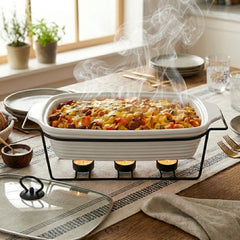 Masflex By Winland 2.5L Rectangular Food Warmer with Stand-CX-71