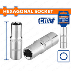 Wadfow by Winland 1/2-Inches Deep Hexagonal Socket 13 | 14 | 16 | 19 | 21 | 23 | 30 WAD-HT