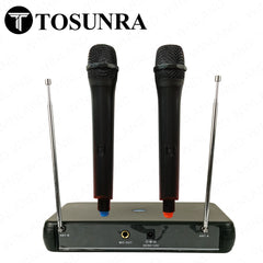 Tosunra by Winland Dual Channel High-Quality Professional Wireless UHF Microphone System TOS-K-68