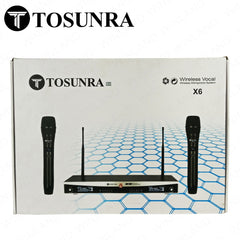 Tosunra by Winland 2-Channel High-Performance Professional VHF/UHF Wireless Microphone System TOS-X6