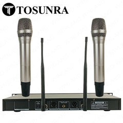 Tosunra by Winland 2-Channel High-Performance Professional UHF Wireless Microphone System TOS-U-688