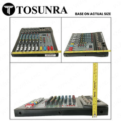 Tosunra by Winland 6-CH Professional Audio Mixer with XLR, MP3, USB & Digital Effects TOS-CT60S-USB