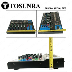 Tosunra by Winland 7-CH Professional Audio Mixer Stereo Live w/ BT, USB & Digital Effects TOS-F7-BT