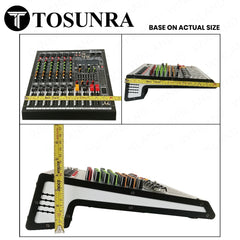 Tosunra by Winland 6-CH Professional Audio Mixer with BT, USB, MP3 Player & Digital Effects TOS-BL-6