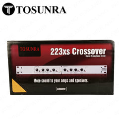 Tosunra by Winland 223XS Stereo 2 Way/Mono 3-way Crossover with XLR (Pin 2 Hot) Connectors TOS-223XS