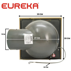 Eureka by Winland 8 inches Heavy Duty Exhaust Ceiling Fan 30W EECF-8