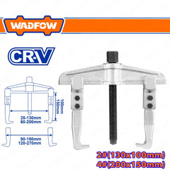 Wadfow by Winland 2-pins/2-Jaw Sliding Arm Gear Puller 2# (130 x 100mm) | 4# (200 x 150mm) WAD-HT
