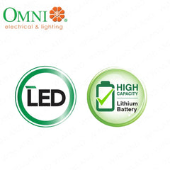 Omni by Winland LED Rechargeable Emergency Lamp w/ Multifunction Designed 2Hrs 9W 5V 498LM LREL-F801