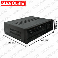 Audioline by Winland Digital Karaoke Amplifier MP3/FM/USB/SB/Bluetooth - AV-302BT