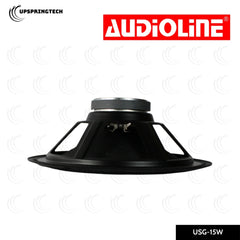 Audioline USG-15W 15” Pro Hi-Fi Woofer 600W 8Ω 94dB 30Hz–2000Hz Speaker